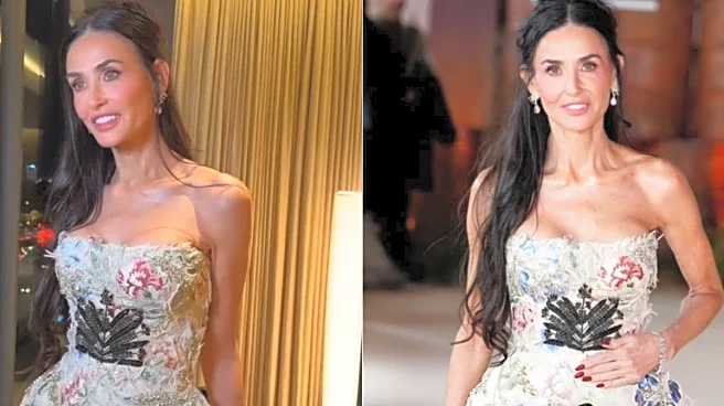 Demi Moore’s Sculptural ERDEM Gown Steals The Spotlight At Landman Premiere