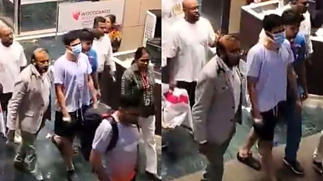 Fans Concerned As Video Of Shubman Gill Wearing Cervical Collar As He Leaves Hospital Goes Viral | Watch