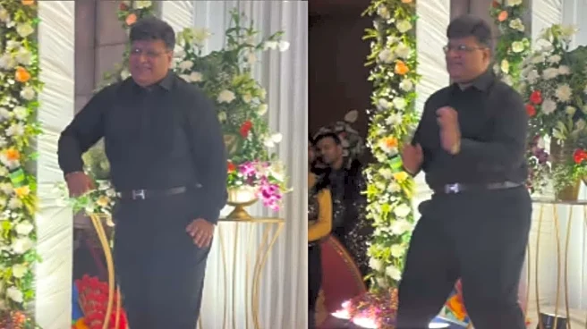 Man’s ‘Slide Glass Move’ At Daughter’s Sangeet Is Hit: ‘Mere Papa Ne Bola AI Hain’ | Video