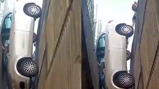 ‘Final Destination Survivor?’ Kerala Man’s Car Gets Stuck In Half-Finished Flyover, Desis Say ‘Jako Rakhe Saiyan Maar...’