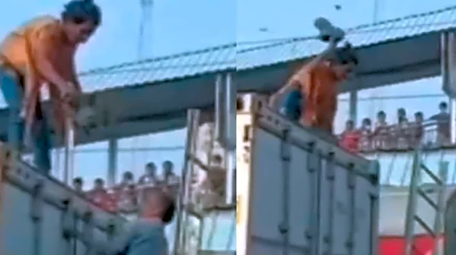 Drunk Dhanbad Man Climbs Onto Train Roof, Hits Railways Rescue Official With Shoe In ‘High-Voltage Drama’ Video