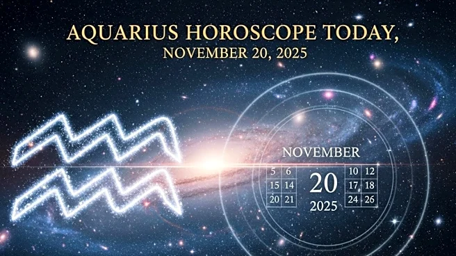 Aquarius Horoscope Today, November 20, 2025