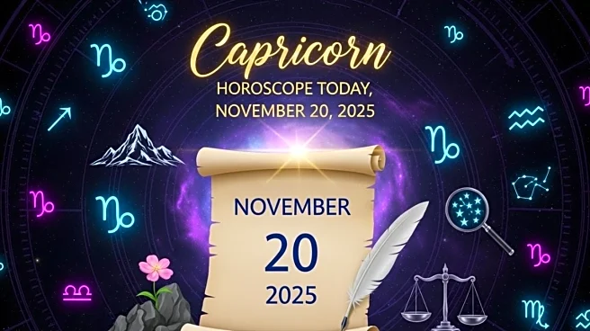 Capricorn Horoscope Today, November 20, 2025