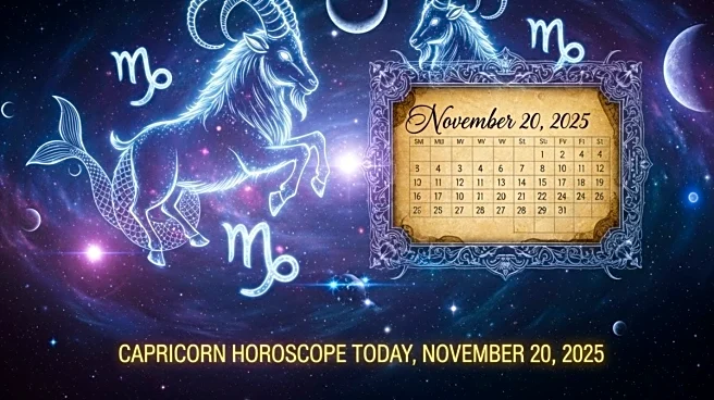 Capricorn Horoscope Today, November 20, 2025