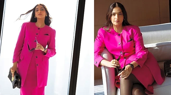 Sonam Kapoor Channels Princess Diana In Barbie-Core Vintage Suit, Announces Second Pregnancy
