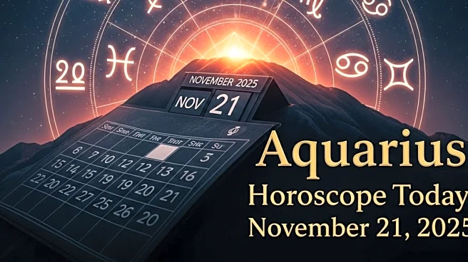 Aquarius Horoscope Today, November 21, 2025