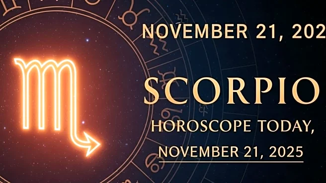 Scorpio Horoscope Today, November 21, 2025