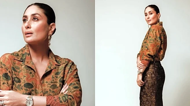Kareena Kapoor's Maximalist Ode To Brown In Ladakhi textile shirt, fringe skirt