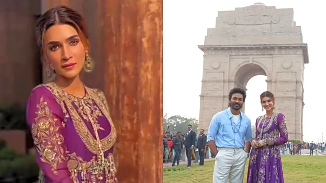 Kriti Sanon Sun Kissed In Delhi; Dazzles In Anamika Khanna Anarkali Set