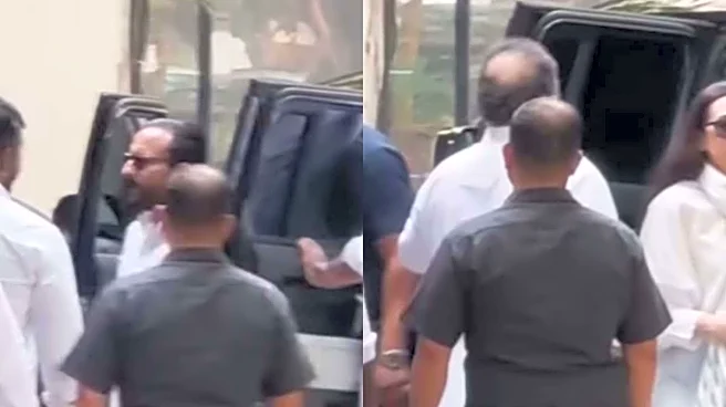 Saif Ali Khan And Karisma Kapoor Visit Late Dharmendra’s Residence To Offer Condolences