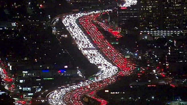 Thanksgiving Viral Footage Shows Los Angeles Freeways Flooded With Cars | Watch