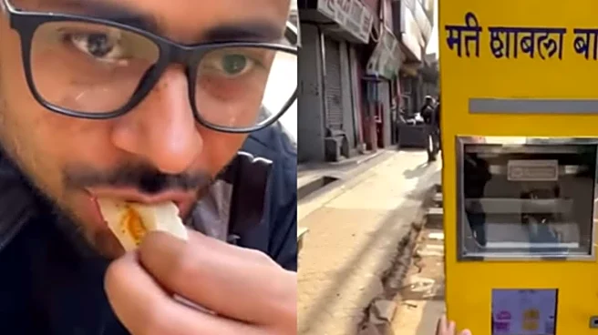 This Delhi Chole Bhature Vending Machine Had Foodies Excited, Then They Found Out The Truth | Video