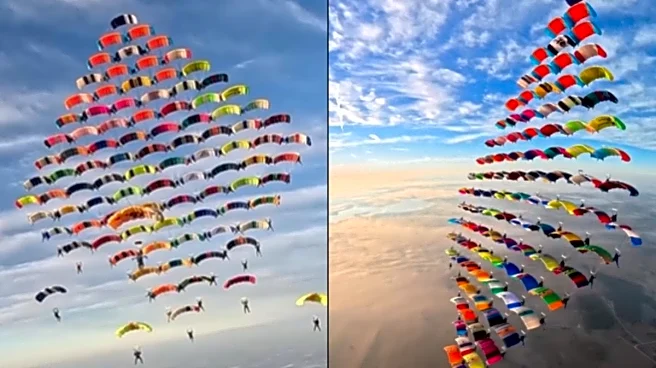 104 Skydivers From 20 Countries Set New World Record With Stunning Mid-Air Formation | Watch