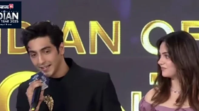 Ahaan Panday Gets First Award On Stage; Aneet Padda's Speech Wins Hearts At CNN-News18 Indian Of The Year