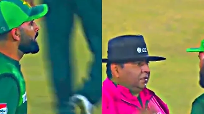 Fakhar Zaman Challenges Umpire After Controversial Not Out Call, Video Goes Viral