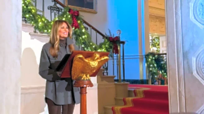 Melania Trump Unveils White House Christmas Decor, Says It Represents US' 'Patriotism, Generosity'