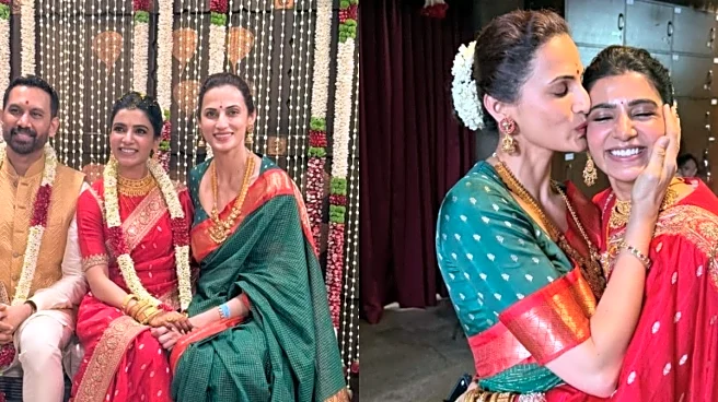 Newlyweds Samantha Ruth Prabhu–Raj Nidimoru Pose With Loved Ones In Unseen Post-Wedding Photos