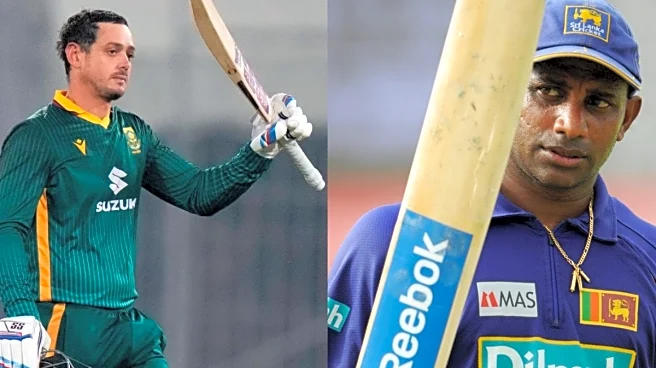 Quinton De Kock Equals Sanath Jayasuriya's Record Of Most ODI 100s Against India