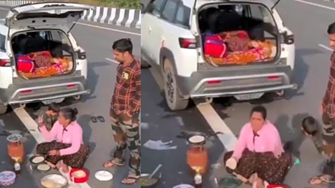 ‘This Is Rest Area, Yaha Allowed Hai:’ Couple, Travelling With Toddler, Justifies Cooking On Highway