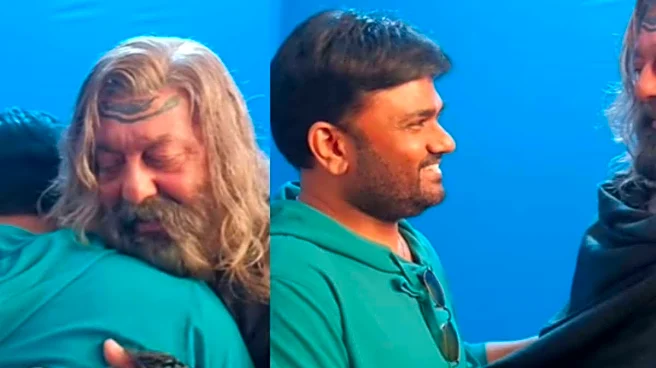Maruthi And Sanjay Dutt’s Candid BTS Moment From The RajaSaab Set Melts Hearts | Video