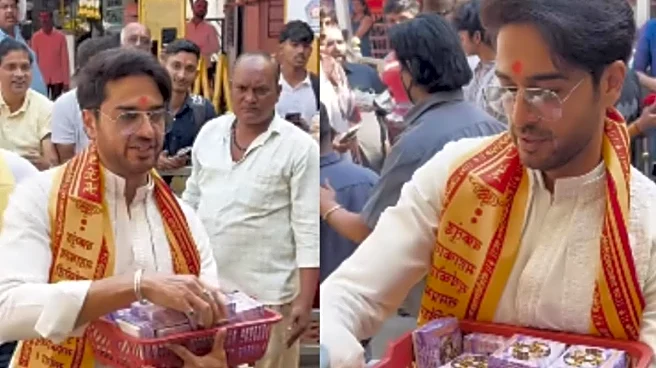 Bigg Boss 19 Winner Gaurav Khanna Distributes Prasad, Greets Young Fan At Siddhivinayak Temple
