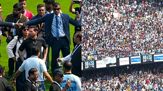 Chaos At Salt Lake Stadium: Security Breach Forces Lionel Messi To Halt Lap Of Honour | WATCH