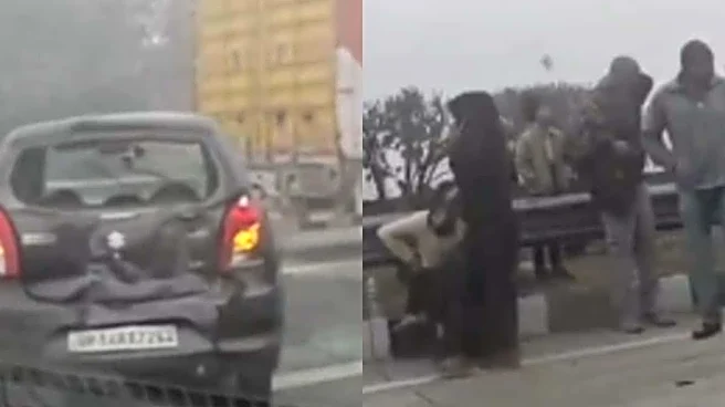 Multiple Vehicles Collide On Noida Expressway Amid Dense Fog, Several Injured