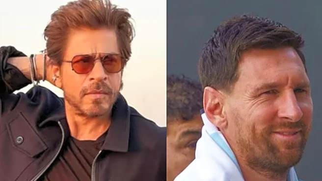 Shah Rukh Khan Lands In Kolkata With Son AbRam To Attend Lionel Messi GOAT Tour