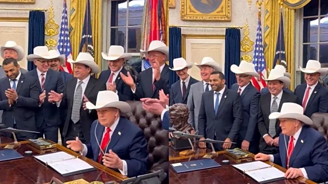 Trump Dons Cowboy Look As He Honours ‘Miracle On Ice’ Team At White House