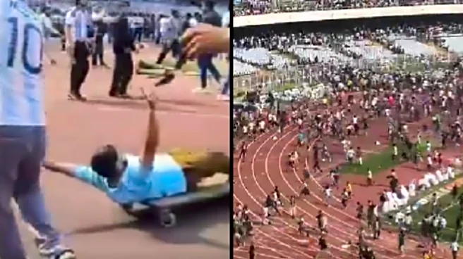 Videos Show Angry Fans Throwing Bottles, Vandalising Kolkata Stadium After Messi's Visit