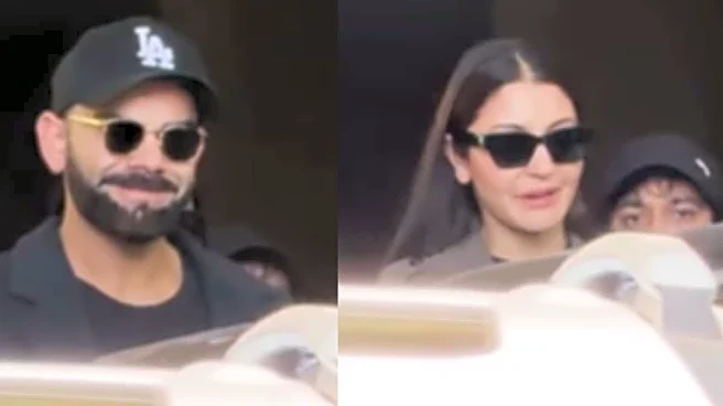 Virat Kohli And Anushka Sharma Spotted At Mumbai Airport, Fans Ask ‘Messi Se Milne’?