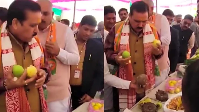 MP Minister Eats Radish, Guava At Organic Market Inauguration, Then Asks Vendor To Send 1 KG ‘Kachi Haldi’ To Office