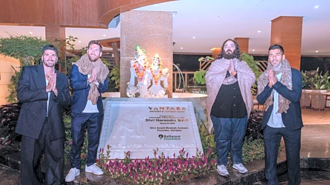 Prayers And Bonding With Animals: Videos From Lionel Messi's Vantara Visit