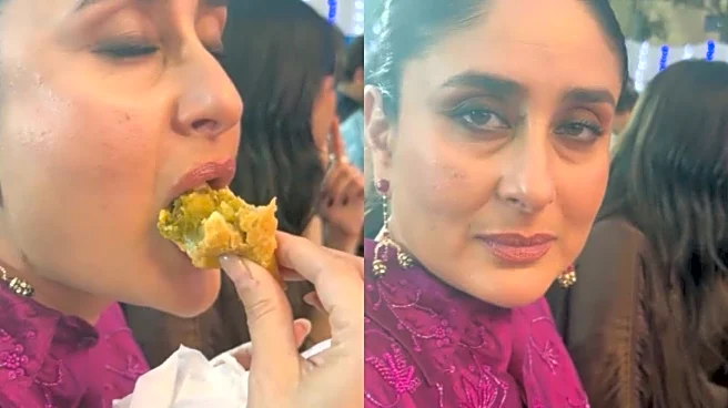 Kareena Kapoor Caught Enjoying Samosa At Taimur's School Event, Karan Johar Calls Her ‘Carbie Doll’