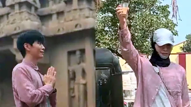 South Korean Star Lee Min Ki Savours Cone Dosa, Chai And Temple Visit During South India Trip
