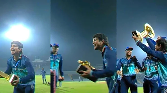 Ishan Kishan’s Desi Celebration Steals Spotlight After Jharkhand’s Historic SMAT Win | Watch