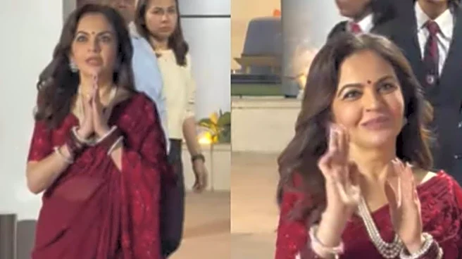 Nita Ambani’s Red Saree Moment Is A Masterclass In Power Dressing The Indian Way