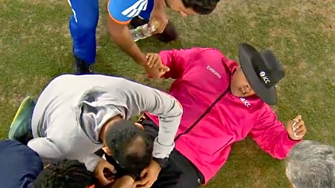 Umpire Down On Ground After Getting Hit By Sanju Samson’s Tracer-Bullet Shot  | Watch