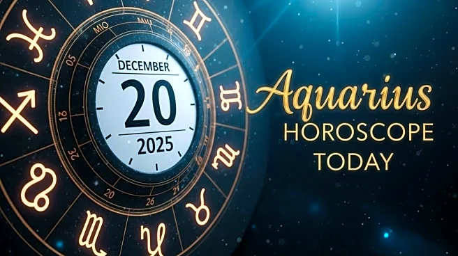 Aquarius Horoscope Today, December 20, 2025