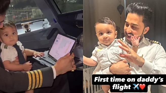 ‘Daddy's Little Co-Pilot’: Indian Pilot Takes Son On Maiden Flight | Video