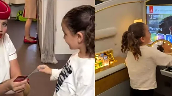 5-Year-Old's First Class Experience Gets An Overwhelming Response From Emirates: 'Please Adopt Us Too'