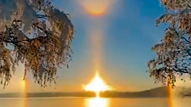 Glowing Halo Around Sun Lights Up Sweden’s Winter Sky, Video Goes Viral