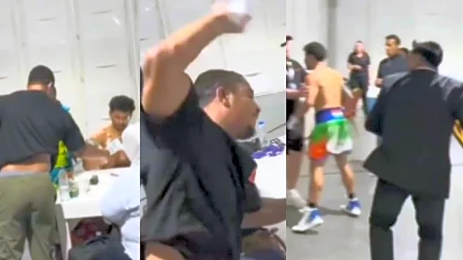 Ugly Backstage Chaos Ensues After Indian Boxer Neeraj Goyat Refuses Handshake With USA's Anthony Taylor | WATCH