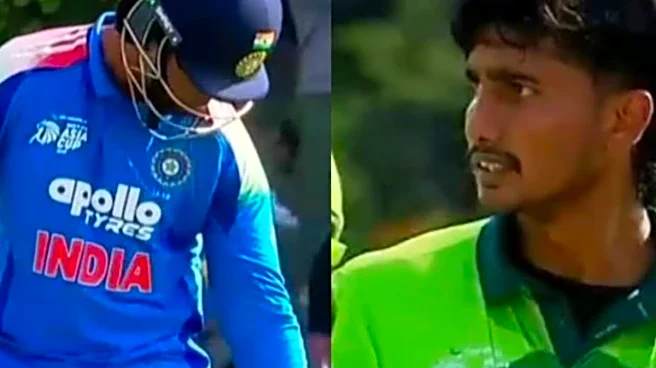 Angry Vaibhav Suryavanshi Shuts Down Pakistani Bowler's Sledging With Shoe Gesture | Watch