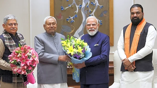 Bihar CM Nitish Kumar, Deputy CM Samrat Choudhary Meet PM Modi In Delhi