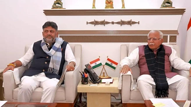 DK Shivakumar Meets ML Khattar Seeking Centre's Nod For Key Bengaluru Projects