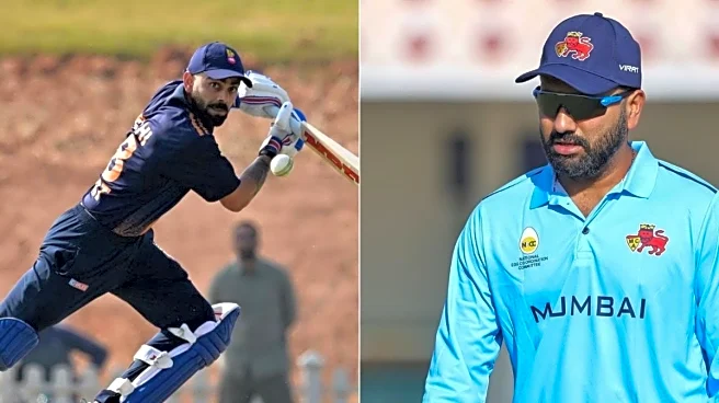 Rohit Sharma, Virat Kohli Return To Vijay Hazare Trophy With Dazzling Centuries: Watch