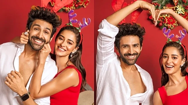 Kartik Aaryan, Ananya Panday Turn Santa For Each Other Ahead Of Tu Meri Main Tera Release