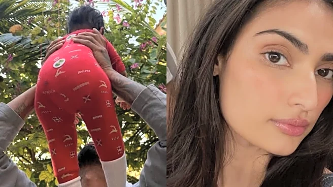 Athiya Shetty Shares Rare Glimpse Of Daughter Evaarah With KL Rahul During Her First Christmas