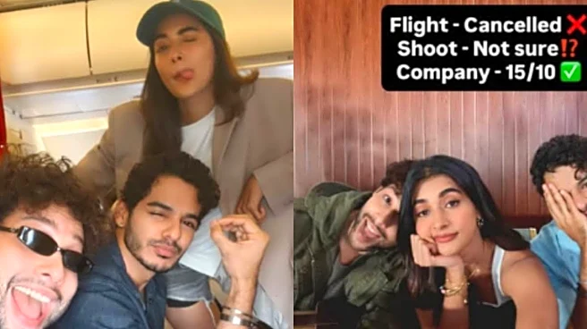 Siddhant Chaturvedi, Pooja Hegde, And Ishaan Khatter Rely On Impromptu Plan After Flight Cancellation
